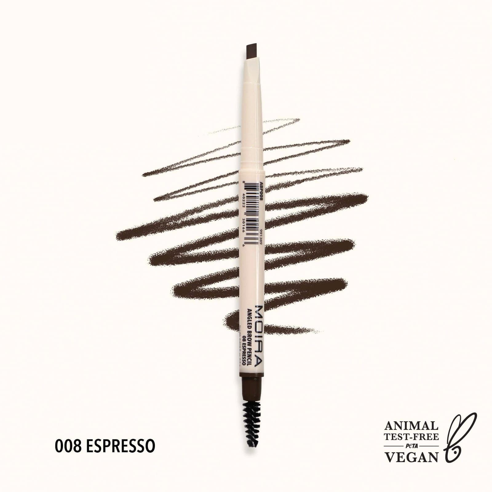 MOIRA Angled Brow Pencil (008, Espresso)