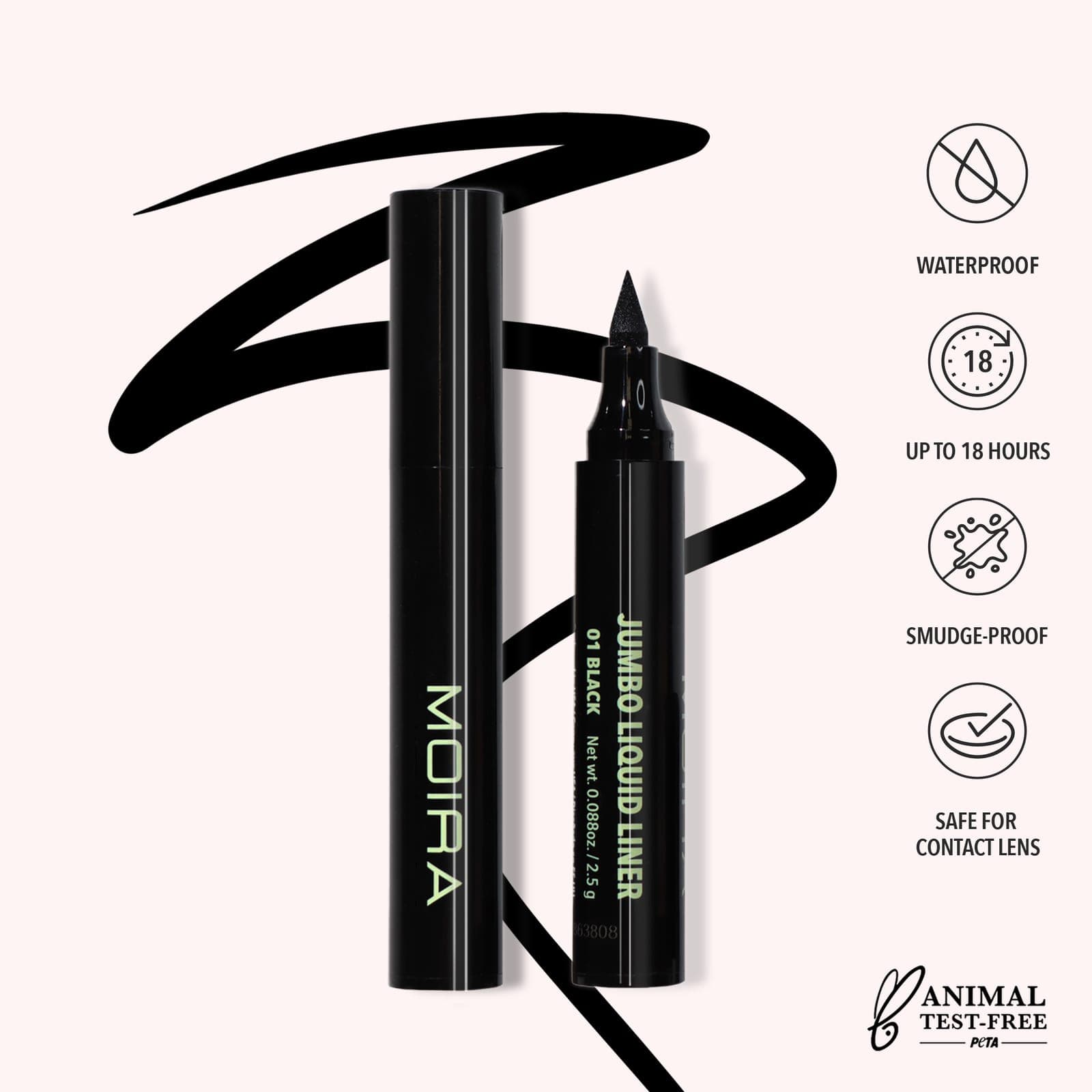 MOIRA Jumbo Liquid Liner (001, Black)
