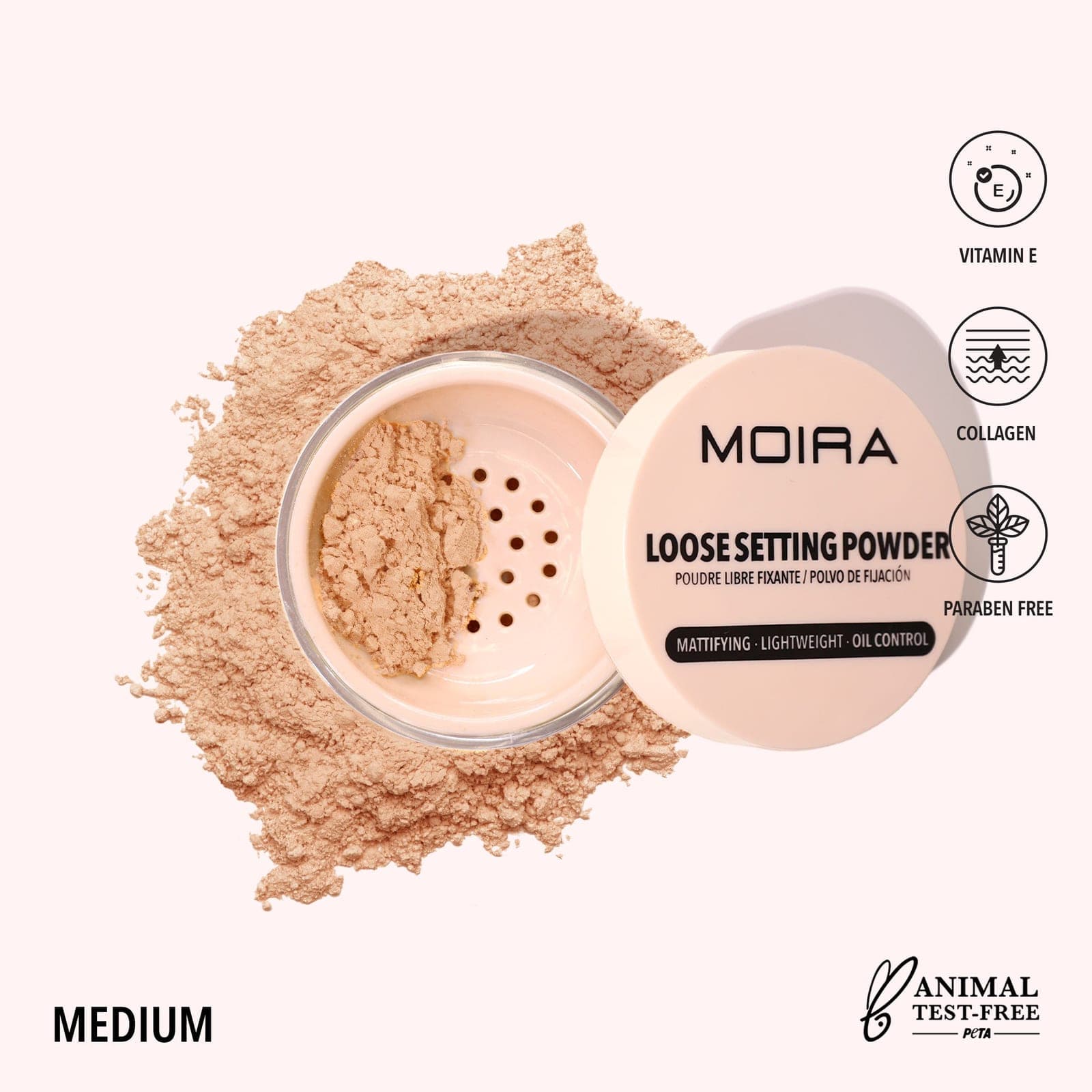 MOIRA Loose Setting Powder (003, Medium)