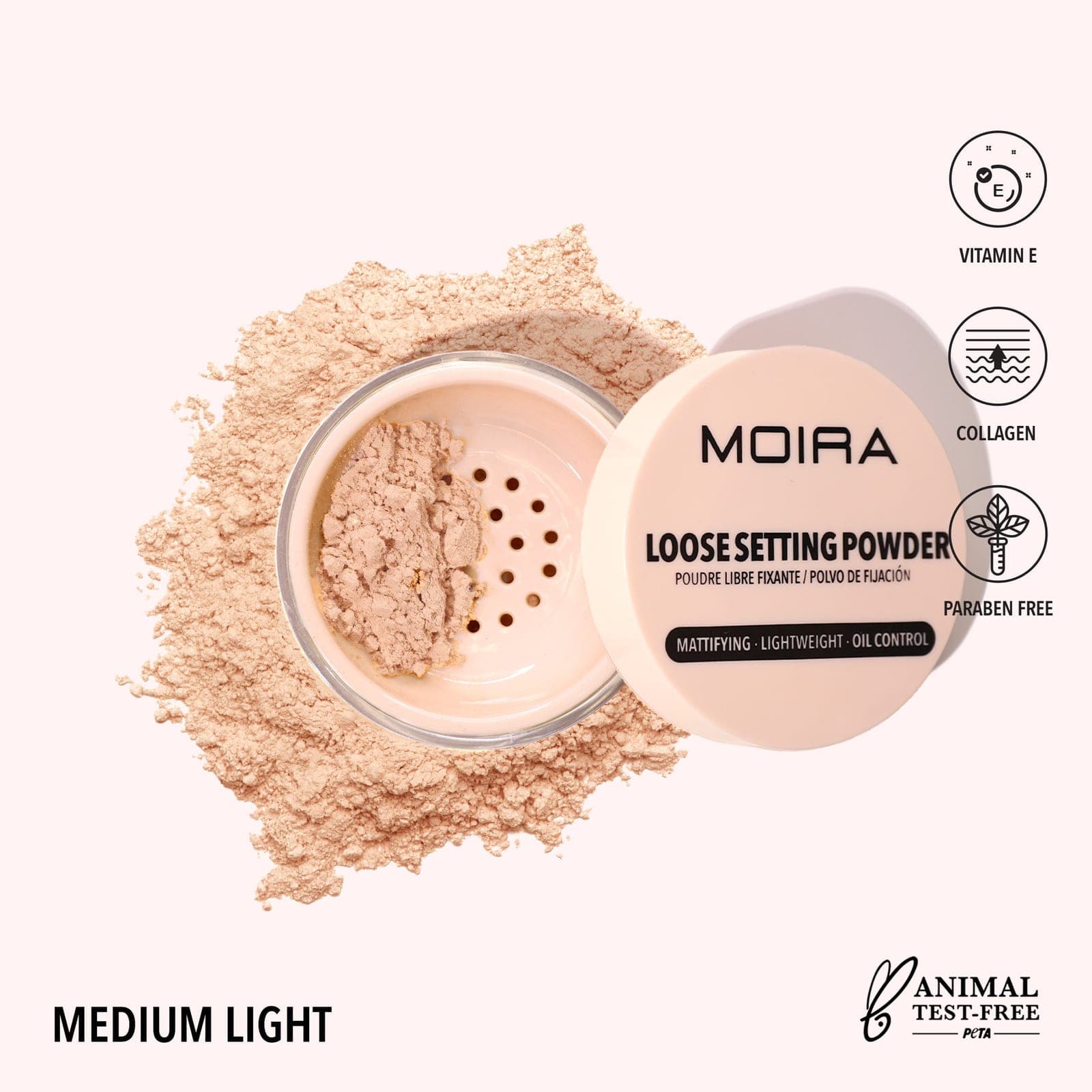 MOIRA Loose Setting Powder (005, Medium Light)