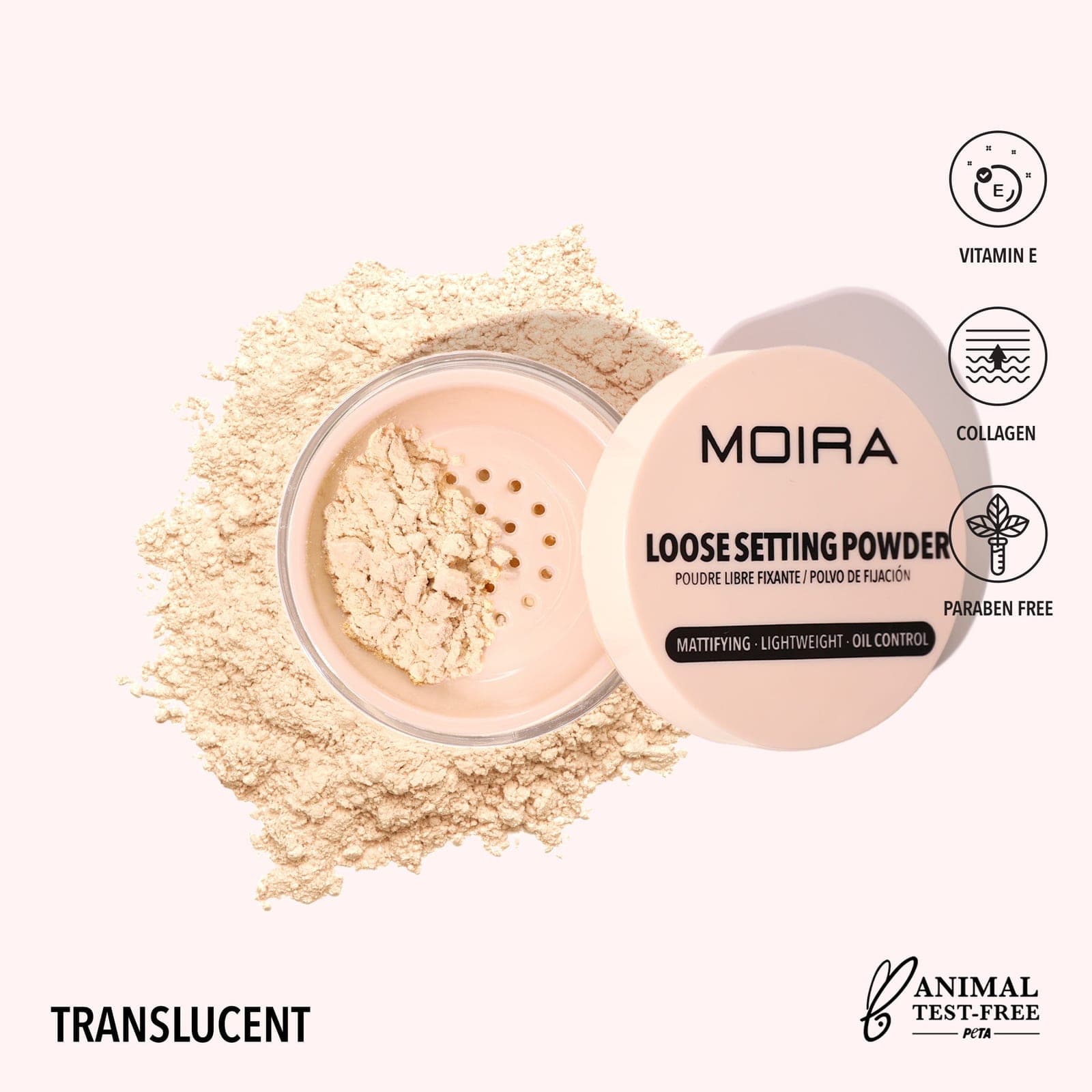 MOIRA Loose Setting Powder (001, Translucent)