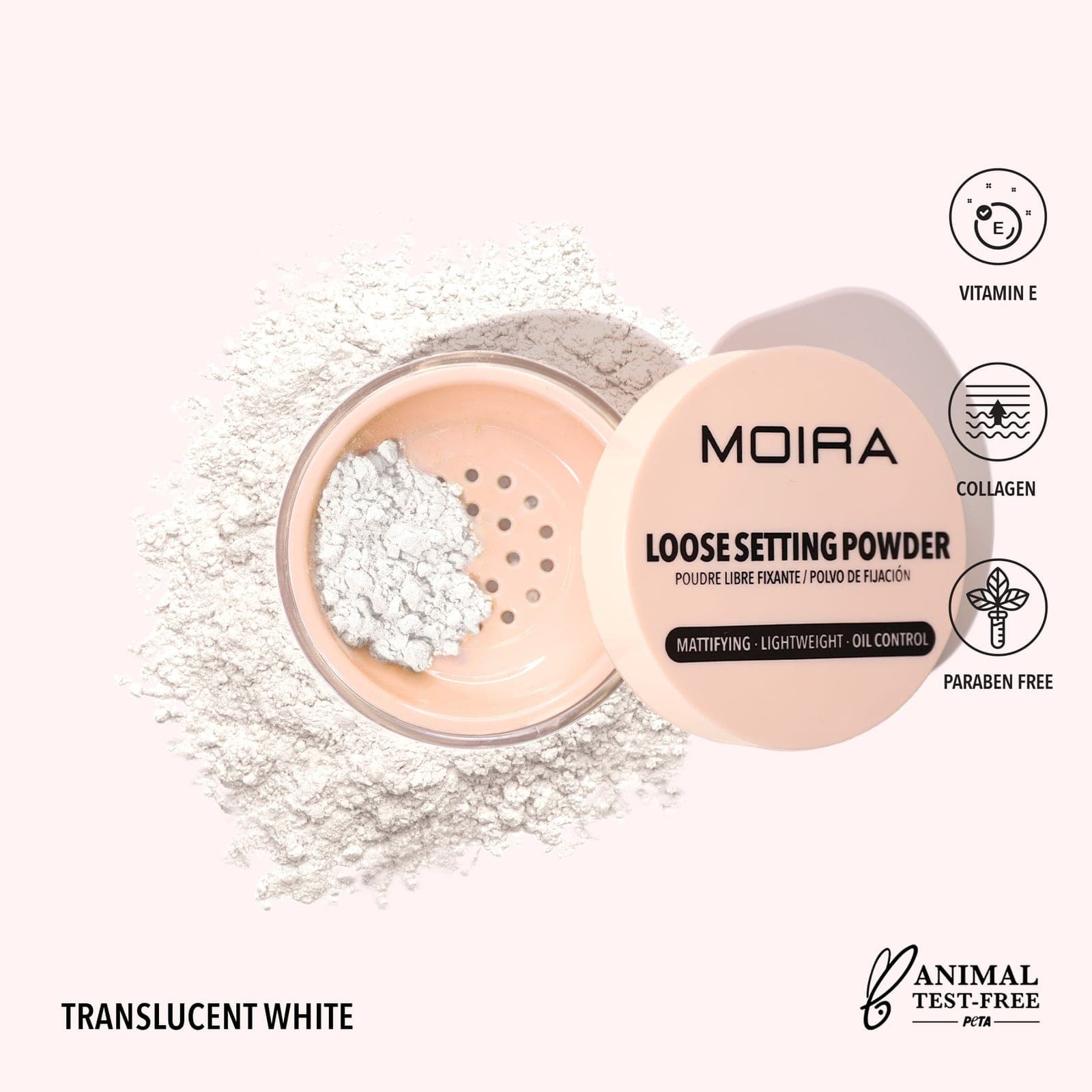 MOIRA Loose Setting Powder (007, Translucent White)