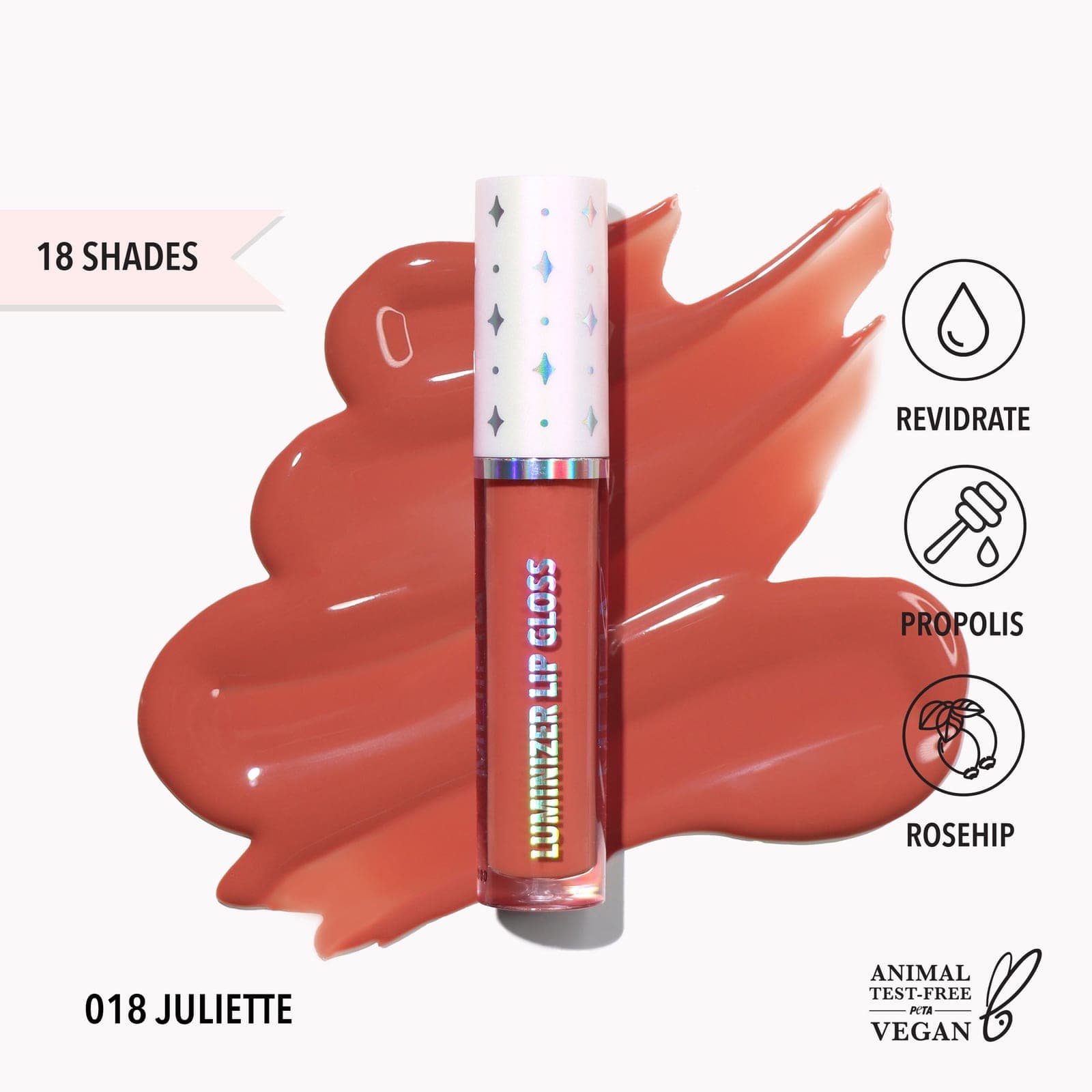 MOIRA Luminizer Lip Gloss (018, Juliette)
