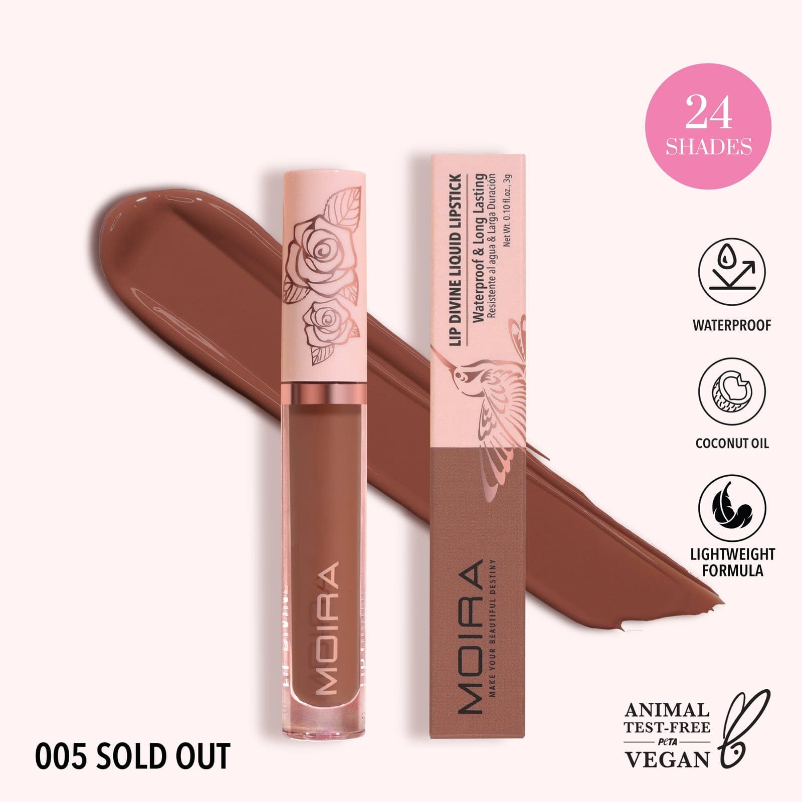 MOIRA Lip Divine Liquid Lipstick (005, Sold Out)